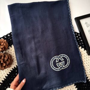 شال نواردوزی Gucci طرح لوگودار – شال پاییزه زمستانه لاکچری